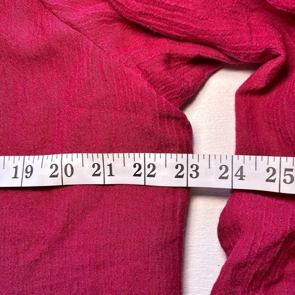 Soft Surroundings Everly Pink Gauze Midi Dress - Picture 10 of 13